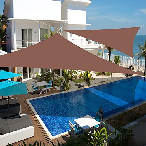 Hilftio Toldo Suspendido Ligeramente Impermeable 2x2.6x3m Fácil de Instalar y Quitar Carpas para Exteriores Tela por Metros Barata Piscina, Marrón
