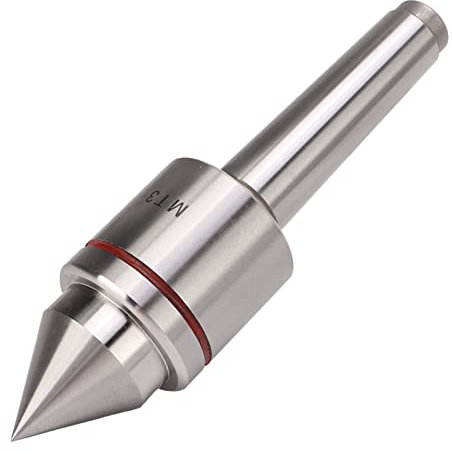 MT3 High Accuracy Rotary Live Center, 60-Grad-Drehbankform CNC-Legierungs-Rotationsoberteil, Dreifach-Kugellager-Design, Verlängerte Spindel mit CNC-Spitze