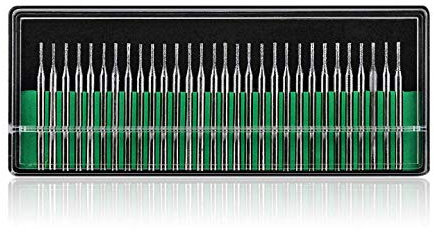 Wudaizhi 30 Pack 1mm Bohrer Bit Schmuck Strand Sea Glassschalen Edelstein Lapidary 30pcs