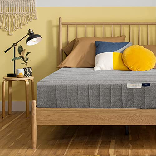 LAMB Matratze 90x200 cm Taschenfederkernmatratze 7-Zonen Höhe 20cm Härtegrad H4 Orthopädische Federkernmatratze mit Schaumstoff und Microfaser-Bezug, Graue Matratzen für Kinder und Erwachsene