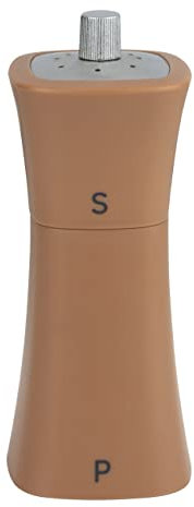 Grunwerg SP-9174RD 2-in-1 Salt Shaker and Pepper Mill, Plastic, Clay Red