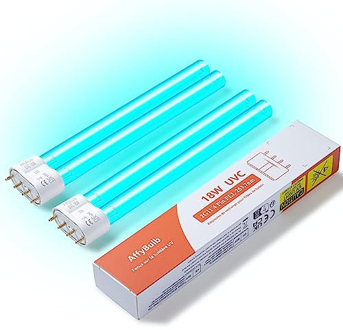 AffyBulb 2 * 18 W 2G11 PLL Ersatz-UV-Leuchtmittel, für Teich-UVC-Filter, Maschine oder Klärer