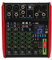 Mezclador de Audio Profesional, Mezclador de Audio Estéreo de 6 Canales, Tablero Mezclador de Sonido Multifuncional Bluetooth DSP, para Grabación de Consola de Estudio, (Enchufe de la UE)