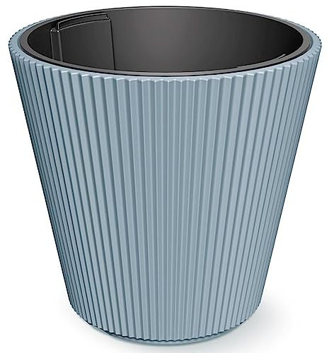 Prosperplast Pot de Fleurs Gris avec réservoir Collection Milly, 46,7 x 46,7 x 44,2 cm, capacité 50 l.