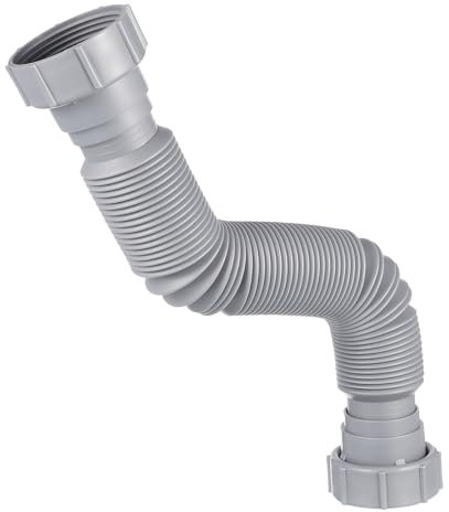 OSALADI Flexibles Abflussrohr Für Küchenspüle Erweiterbares Und Einstellbares Ablaufrohr Doppelte Verbindung Für Waschbecken Hochwertige Kunststoffmaterialien Langlebig Und Praktisch