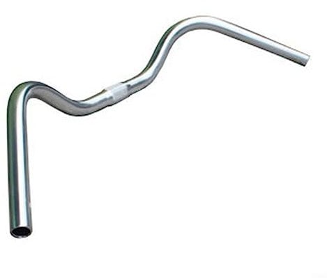 Raleigh Alloy All Rounder Handlebars - Trekking Comfort Cruiser Sit Up for 560mm Wide in Silver-aluminum