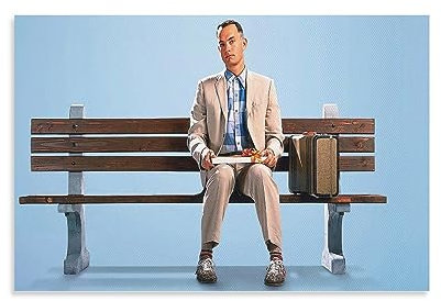 Filmposter Forrest Gump (16), Wandkunst, Poster, Heimdekoration, Bild, Leinwand, Gemälde, Poster, 60 x 90 cm