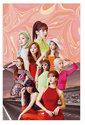 K-POP Fancy Twice Album Leinwand Poster Schlafzimmer Dekor Sport Landschaft Büro Zimmer Dekor Geschenk Unrahmen-Stil 20 x 30 cm