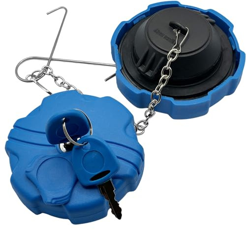 ALIGOPARTS 60mm Bayonet Locking AdBlue Tank Cap with 2 Keys – Compatible with / Replacement for Volvo, Renault, Iveco, DAF, Mercedes Trucks and Lorries