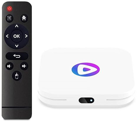 CHROX Android 13.0 TV Box, H96 Max M1 Tvbox 4GB RAM 64GB ROM Rk3528 Quad Core 64-Bit Support HD 4K/ 3D/ H.265 Ethernet 2.4/5G Dual Wifi 10/100M BT 5.0 Set Top Box,4GB+32GB