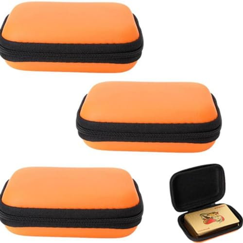Un-o Kartenspiel-Etui, Spielkarten-Deck-Hülle, wasserdichte Spielkartenaufbewahrung, Schmuck, Reiseetui, Reißverschluss, Mini-Karte, Poker, Schmuck-Aufbewahrungsbox, tragbar, staubdicht, 3 Stück