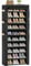 OYREL Shoe Rack 10 Tier Tall 36-41Pairs with 6 Large Pockets Large Storage Capacity Dustproof Shoe Storage for Closet Entryway, Sturdy Black Shoe Organizer Stand Shelf with Cover