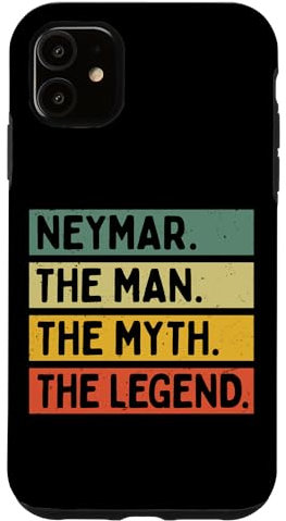 Hülle für iPhone 11 Zitat Neymar The Man The Myth The Legend