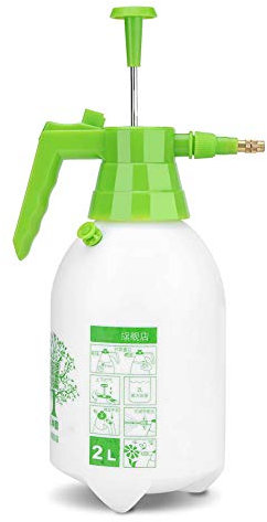 Pulverizador Manual de jardín, 2L/67.6Oz Pulverizador de Bomba de jardín Multiusos de Mano Pulverizador de Agua a presión Manual Herramienta de aspersor Planta de césped de jardín
