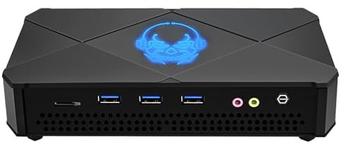 Tuofudun Mini Gaming PC Ryzen 7 5800H, 16GB DDR4 512GB SSD, Win11 Pro Mini Gamer Computer, Radeon Graphics, HDMI/Type-C/DP Triple 4K@60Hz Display, WiFi6 BT5.2/2.5G Ethernet