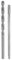 MACHSWON Tap & Bit Sets,M8x1.25 H2 Straight Flute Machine Thread Milling Tap 150mm Extra Long,8mm High Speed Steel (HSS) Twist Drill Bit