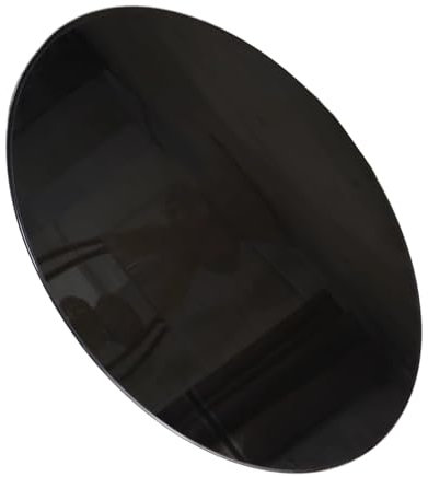 BVDHASDBT Dessus de table rond en verre trempé, plateau rond en verre trempé, bord biseauté trempé, biseau trempé, épaisseur 1,27 cm, 100 cm