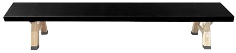 JCWGLY Ballet Equipment Solid Wood Dance Stool, Ballet Stretching Gymnastics Balance Training Equipment, Stable and High-Load-Bearing Dance Practice Bench(Black,2 m/6.56 ft)