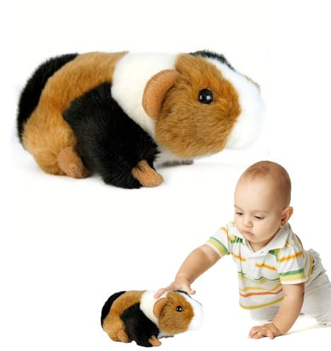Meerschweinchen,Meerschweinchen Kuscheltier Süße Hamster Kuscheltier, Realistische Meerschweinchen-Plüsch,Geeignet für Partyzubehör für Jungen und Mädchen Valentinstags- und Geburtstagsgeschenke