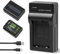 iPrize 2X Batterie NP-FW50 1500mAh et Chargeur pour Sony ZV-E10, Alpha A6000, A6300, A6400, A6500, A7, A7II, A7RII, A7SII, A7S, A7S2, A7R, A7R2, A55, A5100, A5000,A3000,A55,RX10