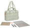 LÄSSIG Baby Wickeltasche mit Tragegriff und Wickelunterlage, Kinderwagenbefestigung, wasserabweisend/GRE Everyday Bag Leo light khaki