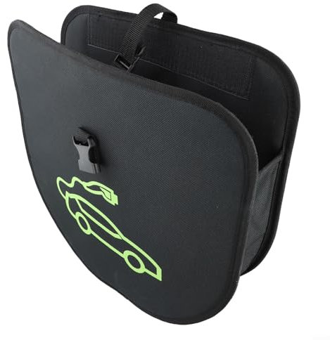 Hasaller Sacs de câble de charge EV - Organiseur de chargeur portable pour voiture - Auto-adhésif - Sac de rangement pour câble Jum-per - Sac de rangement pour câble - Sac de rangement pour câble de