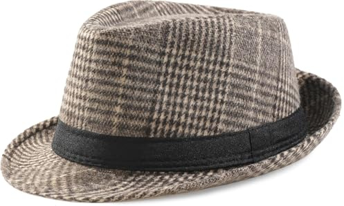 MESU Fedoras Trilby Chapeaux Jazz Chapeau Bowler Caps Panama Chapeau pour Hommes Femmes