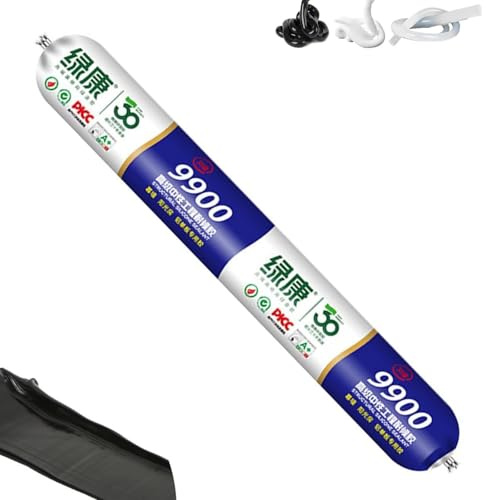 9900 Sealant Waterproof, sigillante siliconico impermeabile 9900, soluzione permanente per crepe su tetti e pareti, resistente allo strappo e all'allungamento (White,1Pcs)