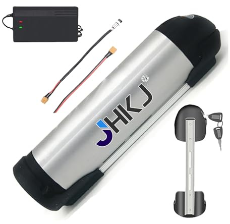 JHKJ Batterie Lithium pour vélo électrique de Type Bouteille 36 V 10,4 Ah, 13 Ah, 15 Ah, 17 Ah et Batterie pour VTT 48 V 10,4 Ah, 13 Ah, 15 Ah avec Chargeur.,48v,13Ah