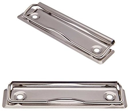 10 x Drahtbügelmechanik Klemmmechanik Klemme Klemmbrett Klemmbügelmechanik Mappe, 100x30mm, silber