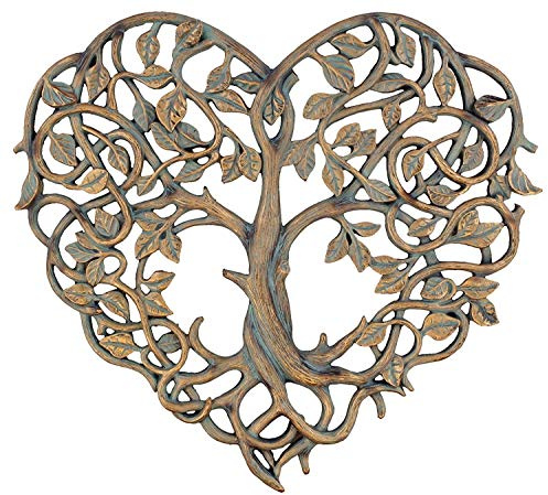 Old River Outdoors Tree of Life/Heart Wall Plaque 12 Decorative Art Sculpture - I Love You Decor