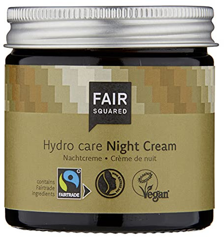 FAIR SQUARED Nachtcreme Argan Gesichtspflege für die Nacht ZERO WASTE 50 ml, zertifizierte Naturkosmetik