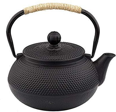 Teekannen, Japanische Gusseisen Edelstahl-Ei und Anti Rost Aus Emailliertem Innern, for Lose Blatt-Tee und Teebeutel, Tetsubin Tee-Kessel Stovetop Sicher (Size : 800ML)