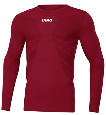 JAKO Kinder Longsleeve Comfort 2.0, Weinrot, XXS