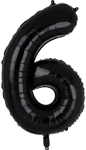 100 CM Groß Schwarz Zahl 6 Folienballon Luftballon Folien Mylar Riese MäDchen Helium Luftballons Geburtstag Party Deko Lieferungen Baby XXL