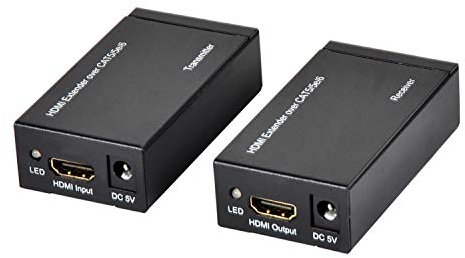 Ewent Extender HDMI 1080p 60m su Cavo LAN Ripetitore su Singolo Cavo Cat.6 Cat.7