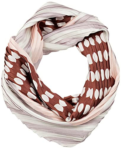 UNMADE Copenhagen Women's DidoUM Scarf Plissé, Print Brown/White/Beige, OS