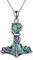 CUPENDA Thor Hammer Halskette Sterling Silber Mjolnir Baum des Lebens Anhänger Nordic Wikinger Schmuck Geschenke für Damen