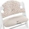 hauck Sitzkissen für Alpha+, Beta+ & Arketa Holzhochstuhl Highchair Pad Select, Anti-Rutsch Noppen, Doppelte Polsterung an Rückenlehne, Einfache Befestigung am Kinderstuhl (Muslin Leo Natural)