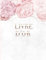 Livre d'or: Pour 200 mots et photos à remplir | Pivoines, fleurs, floral, ivoire, rose, crème, beige, raffiné, élégant, chic | Mariage, EVJF, cérémonie