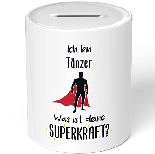 JUNIWORDS Spardose Sparbüchse, Ich Bin Tänzer. was ist Deine Superkraft? (5950938)