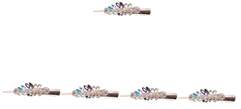Beavorty 5pièces Pince à Cheveux Forme De Canard Vintage Avec Strass Clips De Coiffure Pour Filles Et Femmes Accessoire Antidérapant Pour Coiffure Maison Et Salon