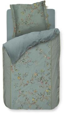 PiP Studio Bettwäsche Autunno light blue 1 Bettbezug 155 x 220 cm + 1 Kissenbezug 80 x 80 cm