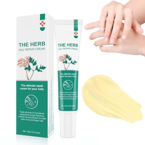 Nail Repair Cream, Effective Fungal Nail Treatment for Toenails, Fungus Nail Cream Nourishing For Restores Discolored & Damaged, Strong Nail Fungus Treatment for Toenail, Restores Healthy Appearance