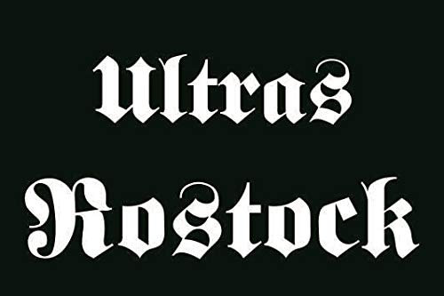 U24 Aufkleber Ultras Rostock Flagge Fahne 12 x 8 cm Autoaufkleber Sticker