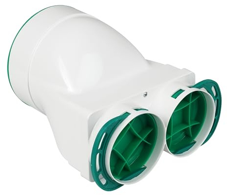 SYSTERM Deckenanschlusskasten horizontal DN125-2x75, Zubehör für Rekuperation, Lüftung, Heizung, HVAC, HLK-System, Wärmerückgewinnung, Belüftung, Verteilerkasten, Luftverteiler Lüftungsanlage 75mm