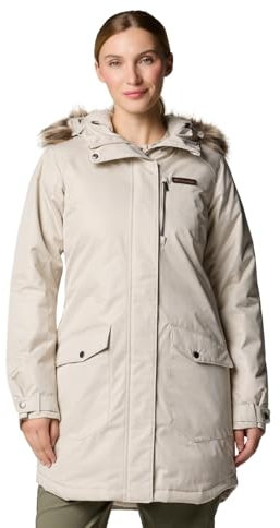 Columbia Damen Suttle Mountain Long Insulated Jacket, Dark Stone, XL