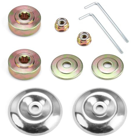 SPRHR 10 Piezas Repuestos Desbrozadora, Adaptador de Cuchilla de Repuesto, Kit Fijación para Cortacéspedes, Adecuado para Repuestos de Desbrozadoras y Cortacésped