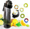 ZOEVEX Water Bottle Starter Set BPA Free with 1 Pod, 650ML Fruit Fragrance Water Bottle 0% Sugar Water Cup Sports Water Cup Suitable for Gym and Outdoor Sports (Black)