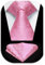 HISDERN Herren Krawatte Hochzeit Rosa Paisley Krawatten Taschentuch Blumen Elegant Klassisch Krawatte & Einstecktuch Set